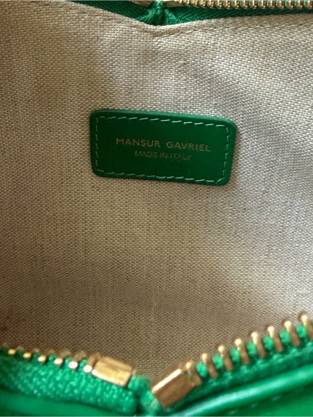 Mansur Gavriel Emerald Green Shoulder Bag - Picture 8 of 9